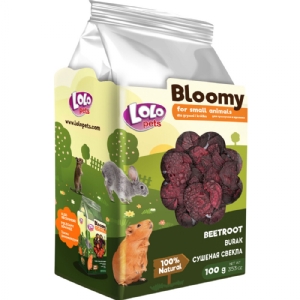 100 gr Lolo Bloomy Snack med rødbeder til kaniner og gnavere