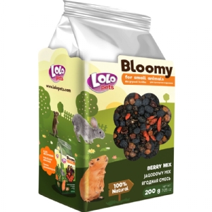 200 gr Lolo Bloomy Snack med blåbær mix til kaniner og gnavere