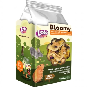 100 gr Lolo Bloomy Snack med grønsager til kaniner og gnavere